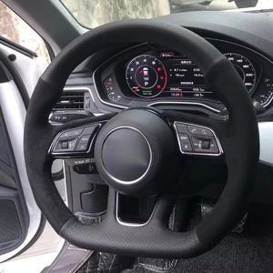 Pour BMW pour Toyota pour <span class=keywords><strong>Audi</strong></span> 8V Sportback A4 B8 berline Avant 8T A6 C7 8X <span class=keywords><strong>S3</strong></span> S4 couverture de volant en daim cousu à la main personnalisé - Product Image 5