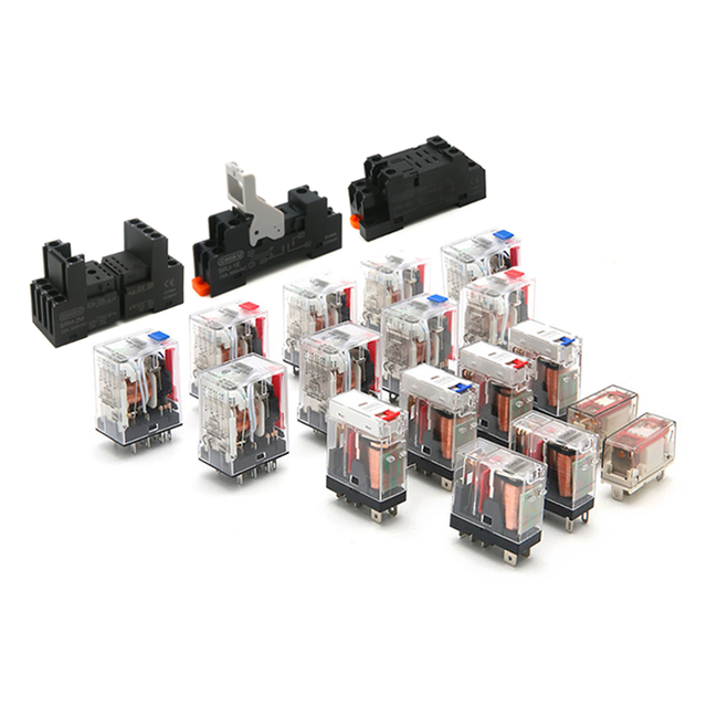 110V AC Power Miniature Safety Transparent Normally Relay Module With Socket Base