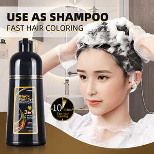 Shampoo Colorante Naturale <span class=keywords><strong>5</strong></span> in 1 per Capelli Neri, Tinta per Capelli da Bianco a Nero - Product Image 4