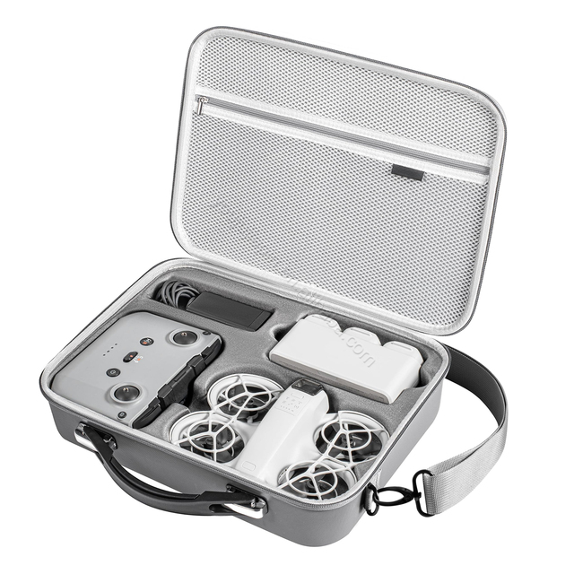 STARTRC PHOTO Neo Case for DJI Neo Accessories,Portable PU Leather Shoulder Bag for DJI Neo Fly More Combo Drone/RC-N3/Battery