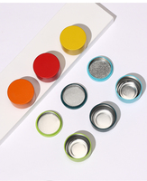 Petites Boîtes Rondes Vides Personnalisées de Noël 54*H40mm 50ml avec Couvercles pour Bougies, Alimentaires ou Peinture – Récipients en Métal