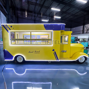 Xe Tải Nhà Hàng Di Động Trang Bị Đầy Đủ Giá Rẻ Phục Vụ Thực Phẩm Kem Lớn Bán Xe Cà Phê Đã Qua Sử Dụng - Product Image 1