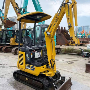 <span class=keywords><strong>Mini</strong></span>-excavatrice japonaise d'<span class=keywords><strong>occasion</strong></span> KOMATSU PC18 d'<span class=keywords><strong>occasion</strong></span> avec moteur, boîte de vitesses, PLC et pompe hydraulique d'origine pour le creusement de fossés - Product Image 1