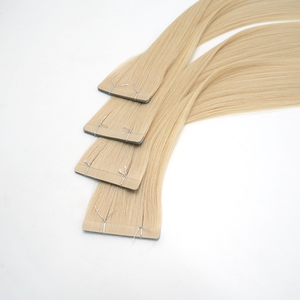 <span class=keywords><strong>Extensions</strong></span> de <span class=keywords><strong>cheveux</strong></span> à <span class=keywords><strong>bandes</strong></span> adhésives double épaisseur, <span class=keywords><strong>cheveux</strong></span> humains Remy de qualité supérieure, européens, décolorés, cuticules entièrement alignées, postiches à <span class=keywords><strong>bandes</strong></span> - Product Image 1
