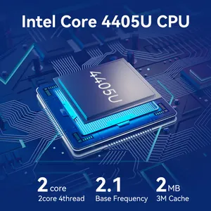Intel4405UファンレスMINIPC 6 I211RJ45イーサネットRS232COMPfsenseネットワークコンピューター12VファイアウォールソフトルーターLINUX