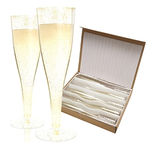 Vasos Desechables <span class=keywords><strong>de</strong></span> Poliestireno PS <span class=keywords><strong>de</strong></span> 4.5 oz con Efecto Polvo Dorado para Flautas, Copas <span class=keywords><strong>de</strong></span> Vino Tinto y Vasos <span class=keywords><strong>de</strong></span> Cóctel <span class=keywords><strong>de</strong></span> 101mL-200mL - Product Image 5