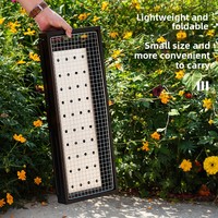 Barbecue au charbon de bois pliable et portable HL Modern avec tiroir latéral en acier inoxydable pour camping et pique-nique en extérieur, fonction combinée, OEM