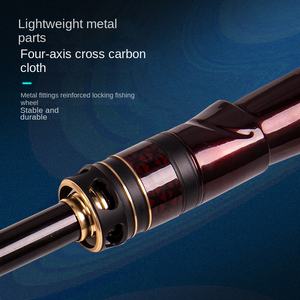 Canne à pêche Demon Hunter Rainbow Magic Carbon avec réglage rapide, grandes anneaux de guidage, poignée droite solide, pour la pêche en ruisseau - Product Image 5