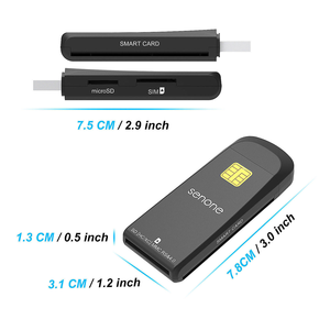 Lecteur intelligent USB de cartes de crédit <span class=keywords><strong>et</strong></span> d'identité sécurisées avec puce EMV de qualité bancaire pour les services bancaires, fiscaux <span class=keywords><strong>et</strong></span> gouvernementaux - Product Image 4