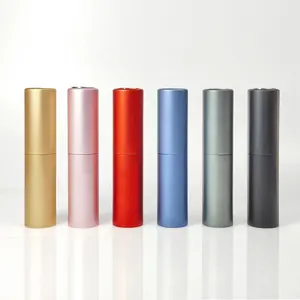 5Ml 8Ml 10Ml 20Ml 30Ml benzersiz pembe Metal büküm Up parfüm Atomizer seyahat doldurulabilir parfüm sprey şişe