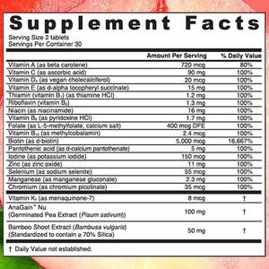 Tabletas Multivitamínicas para Mujeres OEM, Biotina, Apoya Niveles Saludables de Energía, Reduce la Caída del Cabello, Suplemento para el <span class=keywords><strong>Crecimiento</strong></span> del Cabello - Product Image 3