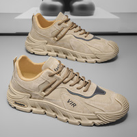 Nouvelles baskets décontractées pour hommes, tendance, polyvalentes, élégantes, respirantes, durables, à lacets, couleur unie, pour l'extérieur