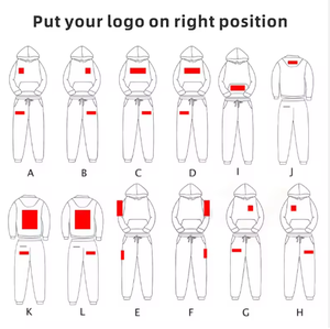 यूनिसेक्स हूडी सेट कस्टम पल्लोवर हुडी और जॉगर सेट पुरुषों स्वेटशर्ट ट्रैकसूट - Product Image 6