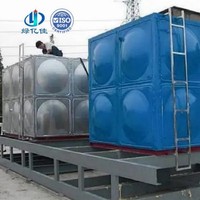 Personnalisé 10*5*1.5m 7*5*3m 50000 litres SMC FRP GRP réservoir d'eau en plastique renforcé de fibre de verre de lutte contre l'incendie