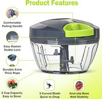 Nieuwe Professionele Keuken Gadgets Groentesnijder Ui Chopper Handmatige Voedsel Pull Chopper Voor Groenten En Fruit