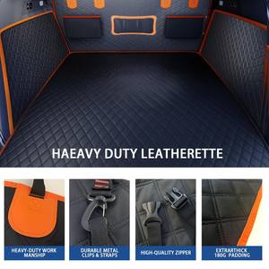 Sert alt köpek araba geri klozet kapağı PU deri su geçirmez çizilmez kargo Liner kaymaz evcil klozet kapağı arka koltuk gövde - Product Image 3