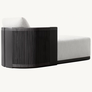 Chaise longue <span class=keywords><strong>de</strong></span> <span class=keywords><strong>jardin</strong></span> portable en aluminium avec coussins - Design moderne, résistante aux UV, durable, pliable pour la cour et la plage - Product Image 4