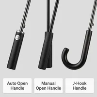 Payung Lurus Logo Kustom Multifungsi Semi-Otomatis 190T Vinyl Gagang Paduan untuk Golf Pantai Hiking Hadiah Promo Payung Kustom