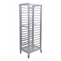 Troli Rak Loyang Pendingin Roti Anti Karat Stainless Steel Multi Layer untuk Dapur Komersial Haoxin