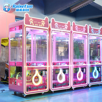 Machine de jeu d'arcade à grue d'intérieur MuchFun pour ours en peluche, à monnayeur, pour fêtes, en promotion