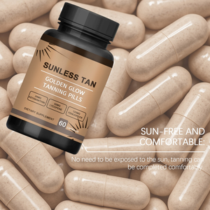 नम निजी लेबल टैनिंग कैप्सूल आहार पूरक कैरोटीनॉइड टैनिंग सन-किसिंग स्किन के लिए सनलेस टैनिंग मिश्रण - Product Image 4