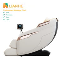Sillón de Masaje de Cuerpo Completo de Gravedad Cero 4D SL de Lujo con Logotipo Personalizado, Masajeador de Piernas y Espalda, Sillón Reclinable Eléctrico de Spa de Alta Calidad