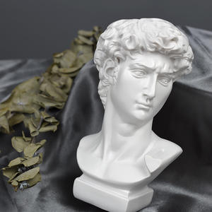 ศิลปะนอร์ดิกแจกันดอกไม้และรูปปั้นหัวดาวิดงานฝีมือตกแต่งบ้านที่สร้างสรรค์ขนาดเล็กสำหรับห้องนั่งเล่น - Product Image 3