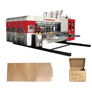 HCL Manually adjust pressure Economical High Speed Printing Slotting Die Cutting Machine Corrugated Printing Machine