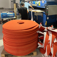 Rouleau de ponçage professionnel OEM pour surfaces moyennes, revêtement en oxyde d'aluminium, fibre de nylon flexible, disque de ponçage industriel de 100 mm