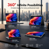 Nouvel ordinateur portable tactile pliable à 360° de 15,6 pouces, processeur AMD Ryzen 5, Windows 11, ordinateur portable professionnel et éducatif, tablette 2 en 1