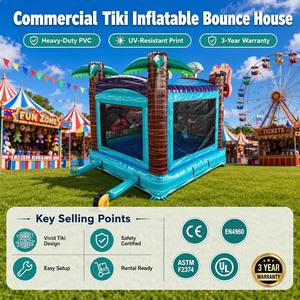 บ้านลมเป่าลมสำหรับเด็ก รุ่น Tiki Island สำหรับงานปาร์ตี้ วัสดุ PVC เกรดเชิงพาณิชย์ ได้รับมาตรฐาน CE EN4960 รับประกัน 3 ปี เป็นมิตรกับสิ่งแวดล้อม รับน้ำหนักได้สูงสุด - Product Image 3
