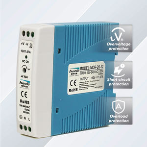 एकल-चरण MDR-20W-12V रेल-माउंटेड स्विचिंग बिजली की आपूर्ति 24 वी/1.67a डीसी निगरानी ट्रांसफार्मर मॉड्यूल 60hz कम वोल्टेज उत्पादन - Product Image 1