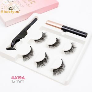 Abestyou 3 paires 3d faix <span class=keywords><strong>cils</strong></span> réutilisable magnétique <span class=keywords><strong>cils</strong></span> delineador magnético lash kit faire-uphulpmiddelen rzesy magnetyczne - Product Image 4