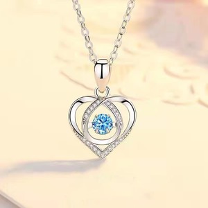 Meilleures Ventes 2024 Cadeaux Pendentif Cœur en Zircon <span class=keywords><strong>Bijoux</strong></span> Tendance Colliers pour Femmes - Product Image 1