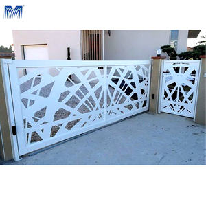 Clôture métallique coulissante, design <span class=keywords><strong>coulissant</strong></span> pour allée, aluminium pour portails de maison, découpe au <span class=keywords><strong>laser</strong></span>, <span class=keywords><strong>portail</strong></span> en alliage, découpe au <span class=keywords><strong>laser</strong></span> - Product Image 3