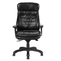 Chaise de bureau ergonomique inclinable réglable noire avec points de vibration et chaleur W6 pour la maison et le bureau