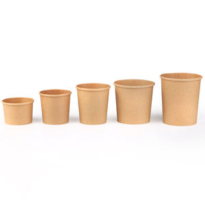 Tazón de Sopa Desechable de Papel Kraft con Tapa de Papel, Envase para Llevar de Aperitivos y Fideos, Vaso para Sopa - Product Image 4
