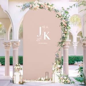 Penutup lengkungan spandeks elastis krem latar belakang atas <span class=keywords><strong>2</strong></span> sisi untuk pesta wisuda Hari Valentine pernikahan Hari Valentine - Product Image 2