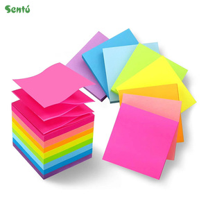 Paquete Con 12 Blocs De Doble Color Con 100 Notas Adhesivas De 3.7 X 7