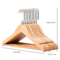 Expédition Rapide Cintres Classiques en Bois pour Magasin de Vêtements, Accessoires de Penderie Pratiques, Gain de Place et Personnalisables
