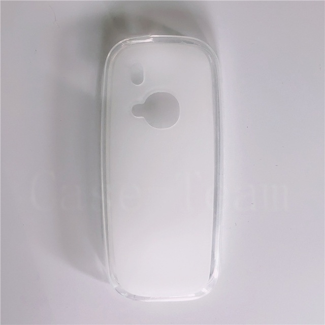 Manufacturer Blank Matte Soft Frosted Back Cover TPU Black Mobile Phone Case for Nokia 3310 (2017)