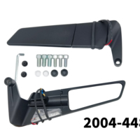 ABYDMOTO Rétroviseur de moto universel en aluminium noir ultra-cool avec boîte pour une conduite plus sûre et un remplacement facile