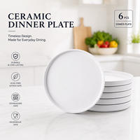 Assiette en céramique personnalisable pour hôtel, banquet, mariage, service de repas, vaisselle