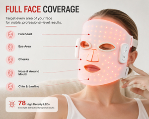 <span class=keywords><strong>Masque</strong></span> de luminothérapie <span class=keywords><strong>rouge</strong></span> sans fil RedThera 510K, 4 modes d'éclairage, <span class=keywords><strong>masque</strong></span> facial en silicone à <span class=keywords><strong>LED</strong></span> infrarouge - Product Image 6
