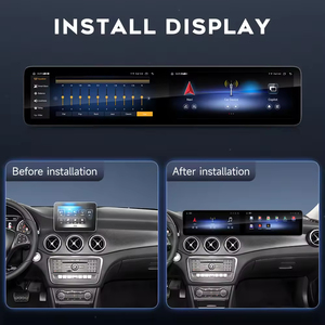 Diboev 12.3 inch màn hình kép hiển thị <span class=keywords><strong>Android</strong></span> 13 <span class=keywords><strong>MTK</strong></span> CPU hoàn toàn Nhiều Lớp Kép đài phát thanh đa phương tiện GPS Carplay Mercedes đảo ngược Viện trợ - Product Image 3