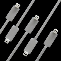 Bas prix 2.5*100mm Nylon marqueur attaches de câble en plastique fermeture éclair cravate marqueur étiquettes étiquette autocollant attaches de câble