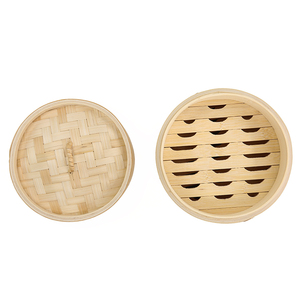 Tự nhiên nhà bếp Bamboo 3-Lớp bánh bao hấp thực phẩm với nắp căng tin - Product Image 3
