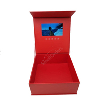 Cadeaux d'anniversaire personnalisés pour la Saint-Valentin, la fête des mères et des pères, cartes de vœux, brochure, boîte cadeau avec écran LCD LED publicitaire, articles