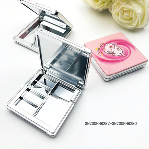 Palette de fards à paupières multichromes, boîte compacte vide pour poudre, boîte magnétique, boîte compacte pour poudre, emballage avec miroir - Product Image 4