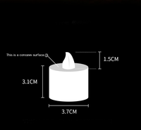 Flammenlose LED Umweltfreundliche Batteriebetriebene Teelichter Mini-Lichterketten für Hochzeit Heiratsantrag Halloween-Dekorationen